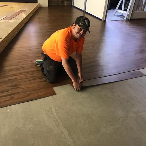 Flooring installation by Christoff and Sons