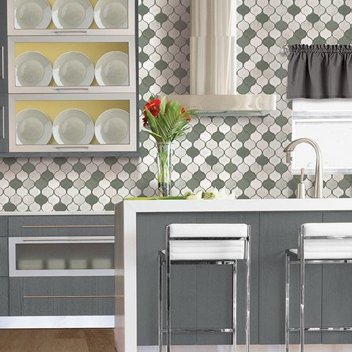 Custom tile backsplash in Adrian, MI from Christoff & Sons Floorcovering