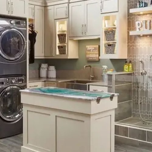 Laundry Room Cabinets and design services in Adrian, MI from Christoff and Sons Floorcovering