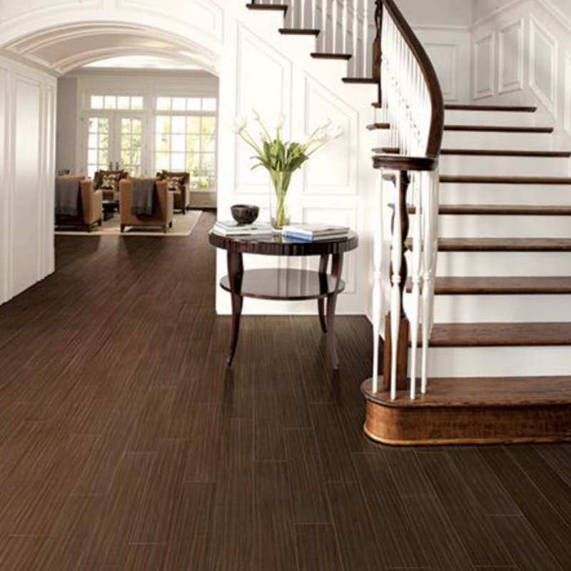 Is hardwood flooring a good choice for a staircase?